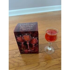 Avon Vintage 1980 Sparkling Swirl Clearfire Transparent Fragrance Candle - NIB